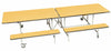 Rectangular Mobile Folding Bench Unit- Age Range 5-11, Maple Learning SPACE