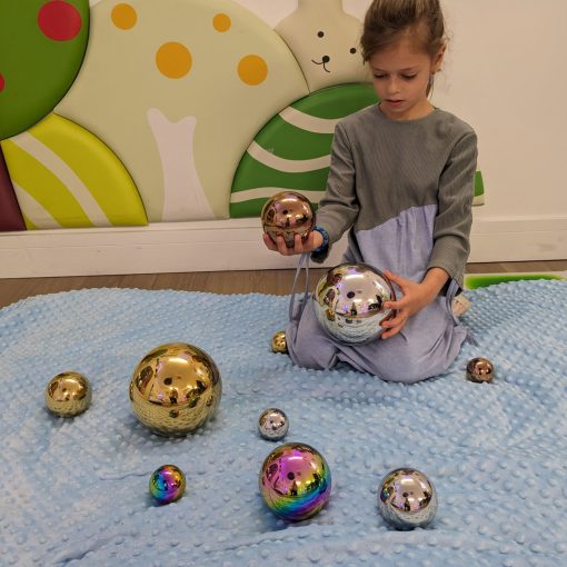 Reflective Sensory Spheres Set (10 Pc), Learning SPACE