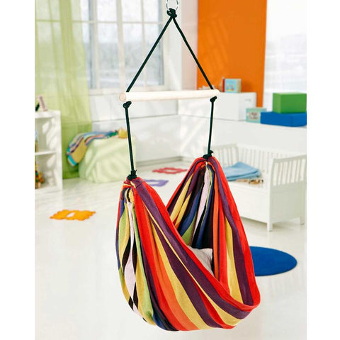 Relax Kids Hanging Chair - Rainbow-Hanging Chair-Amazonas,Cotton,Dropship,EllTex,Hammock chair,Hanging Chair,Indoor,Kids,Rainbow-Learning SPACE