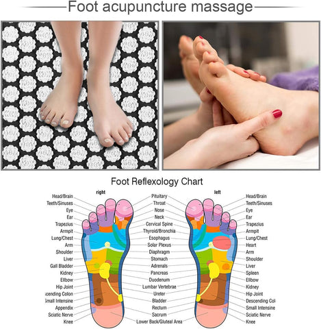 Relaxius Acupressure Nail Mat and Pillow – Black Roses-Calming & Anxiety,Calming and Relaxation,Stress Relief,Vibration & Massage-Learning SPACE