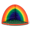 Reversible Rainbow and Daisy Print Folding Mat-Corner & Semi-Circle, Eden Learning Spaces, Mats, Mats & Rugs, Multi-Colour, Rainbow Theme Sensory Room-Learning SPACE