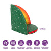 Reversible Rainbow and Daisy Print Folding Mat-Corner & Semi-Circle, Eden Learning Spaces, Mats, Mats & Rugs, Multi-Colour, Rainbow Theme Sensory Room-Learning SPACE