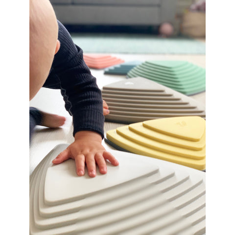 River Stones (SET OF 6) - Nordic-Additional Need,Gonge,Gross Motor and Balance Skills,Helps With,Spring,Stepping Stones-Learning SPACE