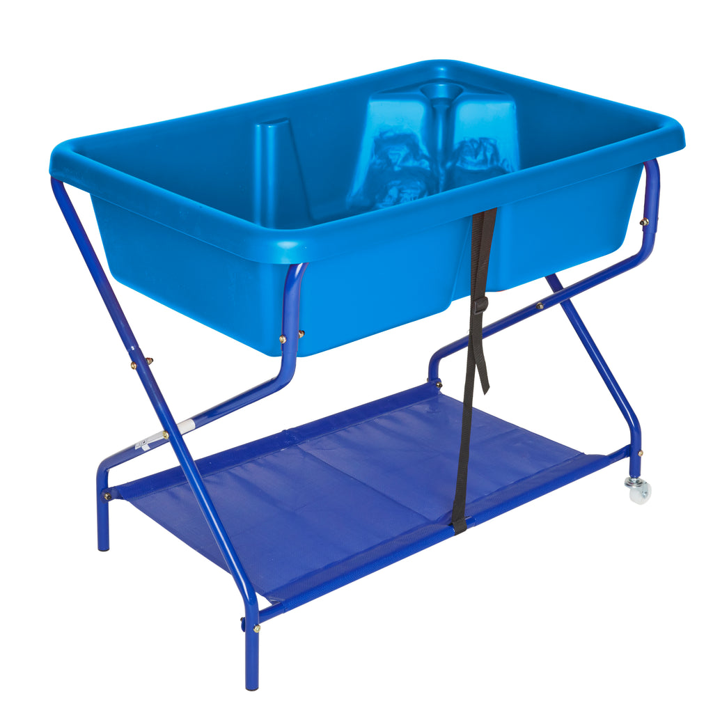 Rockface Sand and Water Tray Table with Stand-Messy Play,Outdoor Sand & Water Play,Outdoor Sand Pits,Playground Equipment,S.T.E.M,Sand,Sand & Water Trays,Science Activities,Seasons,Summer,TP Toys,Trays,UPOUAWEH7561,Water & Sand Toys-Blue-599-Learning SPACE