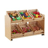 Rookie Range Open Mobile Basket Shelf (With Baskets)-Classroom Furniture,Cosy Direct,Furniture,Library Furniture,Sensory Room Furniture,Storage,Storage Bins & Baskets,Wellbeing Furniture-Learning SPACE