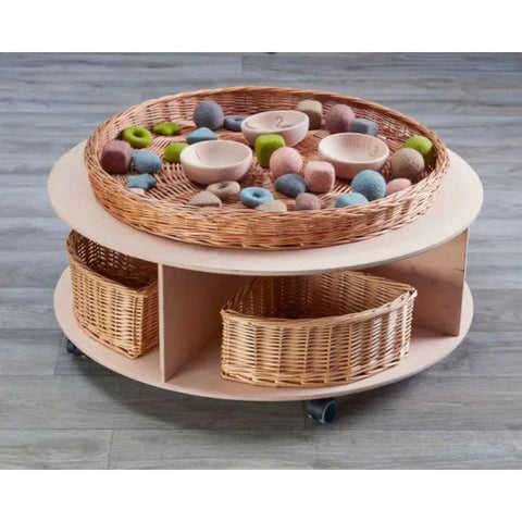 Rookie Super Low Mobile Island-Classroom Furniture,Cosy Direct,Furniture,Library Furniture,Sensory Room Furniture,Storage,Storage Bins & Baskets,Wellbeing Furniture-Learning SPACE