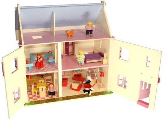 Rose Cottage Dolls House with Furniture Award Winning Play