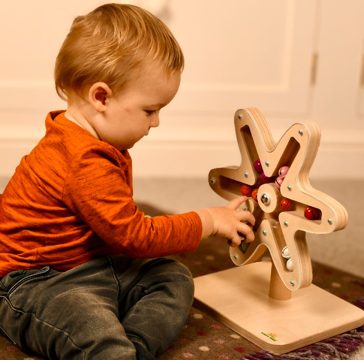 Rotating Bell Flower - Sensory Toy for Babies & Toddlers, Learning SPACE