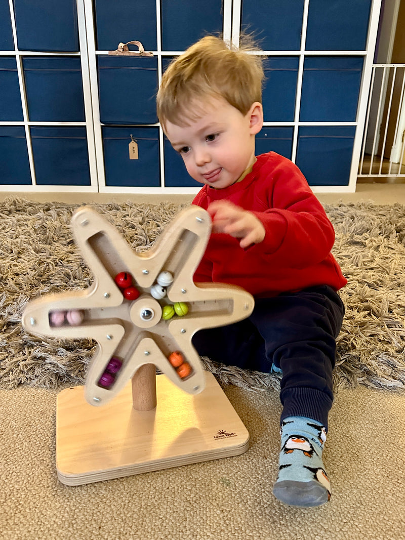 Rotating Bell Flower - Sensory Toy for Babies & Toddlers, Learning SPACE