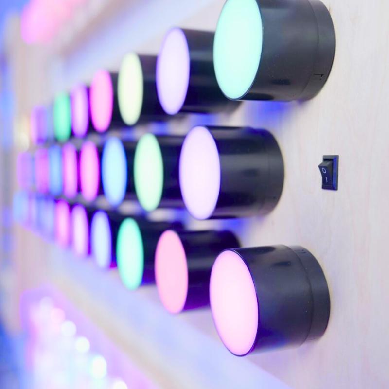 Rotating Colour Spectrum Light Panel, Learning SPACE