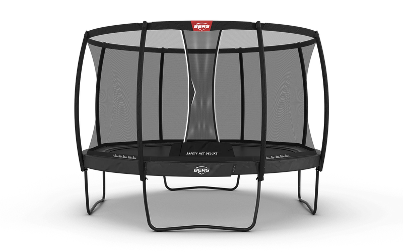 Round BERG Elite Trampoline With Safety Net - Public Use Approved, 12.5ft + Safety Net Deluxe Learning SPACE
