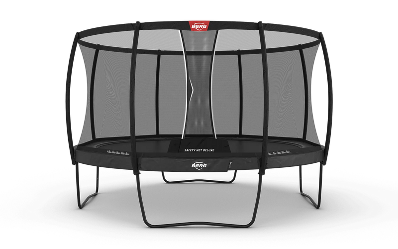 Round BERG Elite Trampoline With Safety Net - Public Use Approved, 14ft + Safety Net Deluxe Learning SPACE