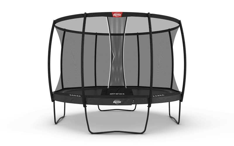 Round BERG Elite Trampoline With Safety Net - Public Use Approved, 14ft + Safety Net Deluxe XL Learning SPACE