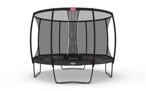 Round BERG Elite Trampoline With Safety Net - Public Use Approved-Berg Toys,Commercial Trampolines,Teen & Adult Trampolines,Trampoline,Trampolines-14ft + Levels + Safety Net Deluxe XL-37.84.33.02-Learning SPACE