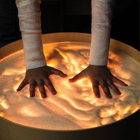 Round Magic Light Table-Bigjigs Toys,Dropship,Light Boxes,SCOTEXCEL,Sensory Light Up Toys,Visual Sensory Toys-Learning SPACE