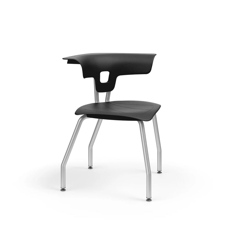 Ruckus 4 Leg Chair, Black Chrome Chairs Learning SPACE