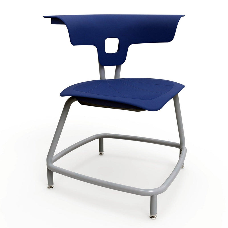 Ruckus Stack Chair Without Storage Rack (Ages 8-11), Ultra Blue Chrome Learning SPACE