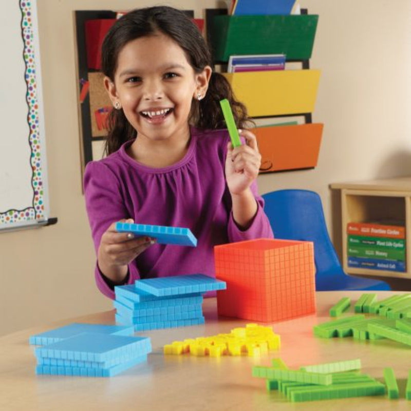 Green-n-Learn Connecting Base Ten Set (131), Maths Toys Learning SPACE