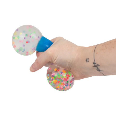 SCRUNCHEMS Dumbbell Squish and Swirl-Calming & Anxiety,Fidget,Squishing Fidget,Stocking Stuffers,Stress Relief,Toys for Anxiety-Learning SPACE