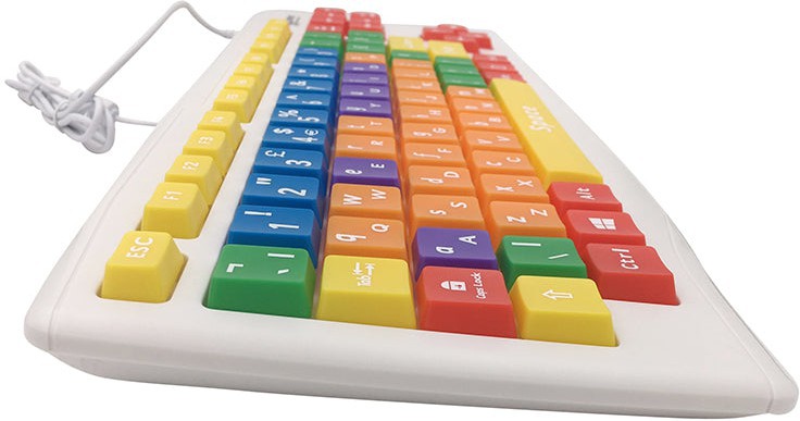SEN Keyboard - Colour Coded Childrens Keyboard, Learning SPACE