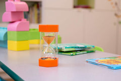 Medium Sand Timer - 10 Minutes (Orange)-AllSensory, Back To School, Discontinued, Maths, Primary Maths, PSHE, Sand Timers & Timers, Schedules & Routines, Seasons, Sensory Seeking, Stock, Time, Visual Sensory Toys-Learning SPACE