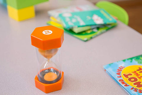 Medium Sand Timer - 10 Minutes (Orange)-AllSensory,Back To School,Classroom Resources,Discontinued,EA Tender,Educational Classroom Materials,Educational Play,Maths,Playlearn,Primary Maths,PSHE,Sand Timers & Timers,Schedules & Routines,Seasons,Sensory Seeking,Stock,Time,Visual Sensory Toys-Learning SPACE