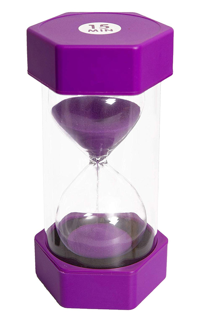 Medium Sand Timer - 15 Minutes (Purple), Learning SPACE