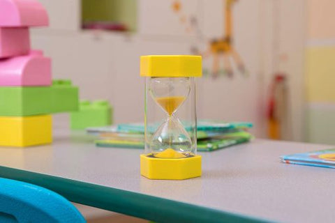 Medium Sand Timer - 3 Minutes (Yellow)-AllSensory, Discontinued, Maths, Primary Maths, PSHE, Sand Timers & Timers, Schedules & Routines, Sensory Seeking, Stock, Time, Visual Sensory Toys-Learning SPACE