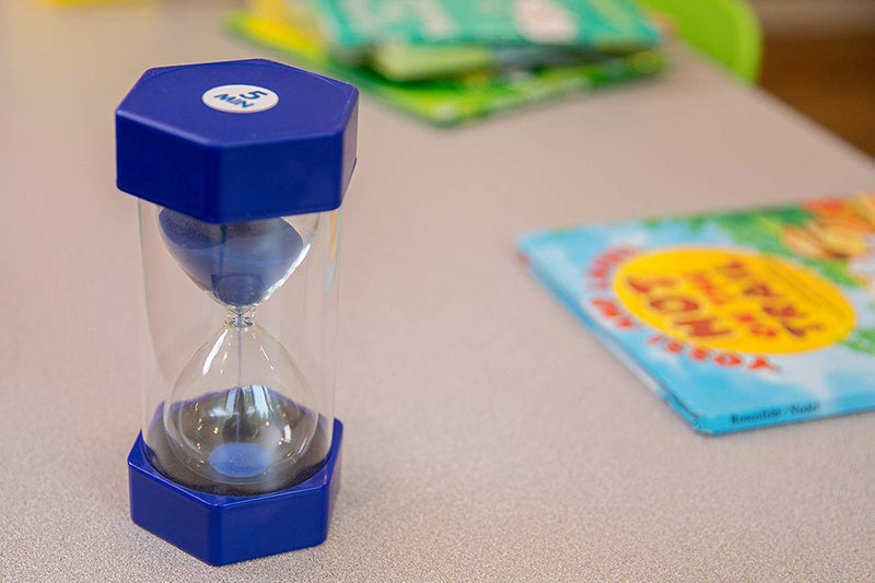 Medium Sand Timer - 5 Minutes (Blue), Learning SPACE