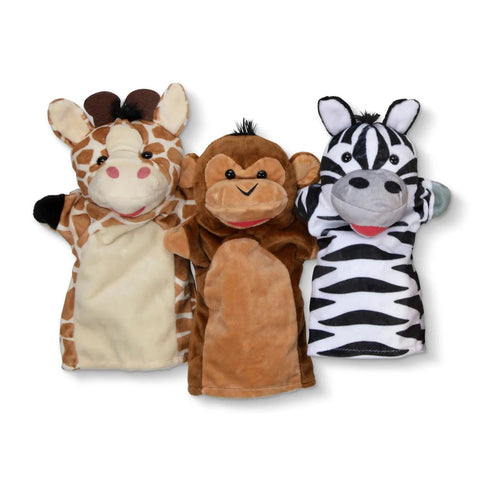 Safari Buddies Hand Puppets-Animals, Imaginative Play, Puppets & Theatres & Story Sets, Role Play-Learning SPACE