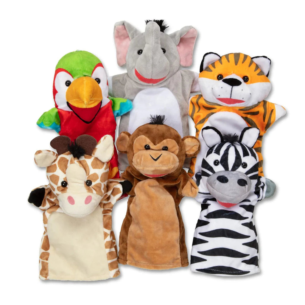 Safari Buddies Hand Puppets-Animals, Imaginative Play, Puppets & Theatres & Story Sets, Role Play-Learning SPACE