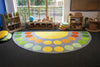 Safari Large Semi Circle Placement 4x2m Carpet-Corner & Semi-Circle,Dropship,Kit For Kids,Mats & Rugs,Placement Carpets,Rugs,Wellbeing Furniture-Learning SPACE