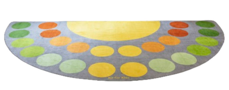 Safari Large Semi Circle Placement 4x2m Carpet, Learning SPACE