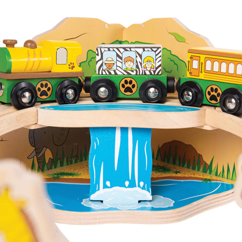 Safari Train Set-Bigjigs Rail,Cars & Transport,Gifts For 3-5 Years Old,SCOTEXCEL,Train,Wooden Toys-Learning SPACE