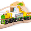 Safari Train Set-Bigjigs Rail,Cars & Transport,Gifts For 3-5 Years Old,Train,Wooden Toys-Learning SPACE