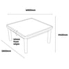 Safespace Square Table-Classroom Table,Coffee table,Furniture,Profile Education,Square,Table,Wellbeing Furniture-Learning SPACE