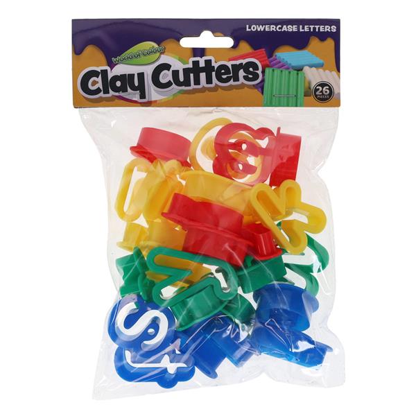Sand And Clay Shape Cutters - Alphabet Letters - Lowercase, Learning SPACE