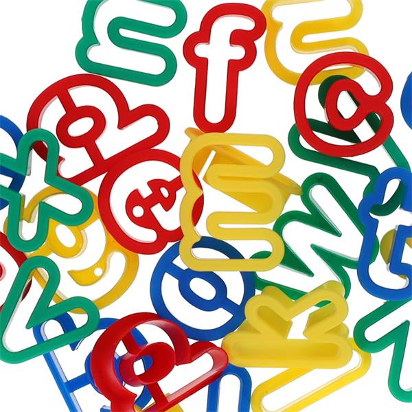 Sand And Clay Shape Cutters - Alphabet Letters - Lowercase, Learning SPACE