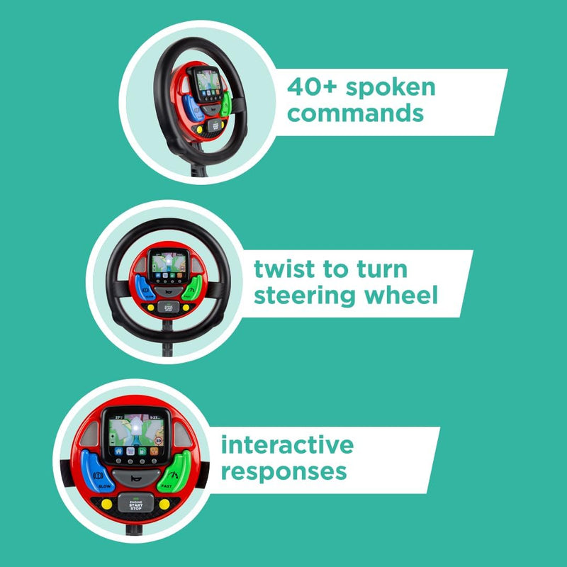 Sat Nav Steering Wheel – Interactive Pretend Play Toy, Learning SPACE
