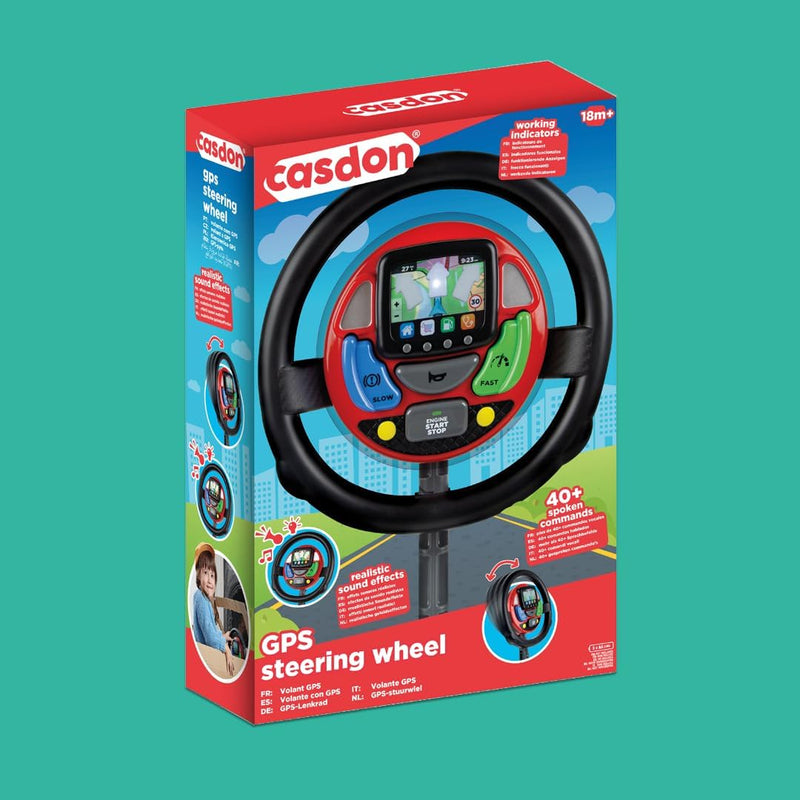 Sat Nav Steering Wheel – Interactive Pretend Play Toy, Learning SPACE