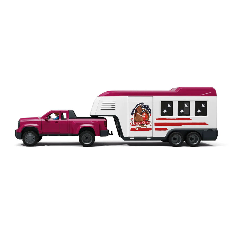 Schleich Horse Club Lakeside Truck and Trailer Toy Set, Learning SPACE