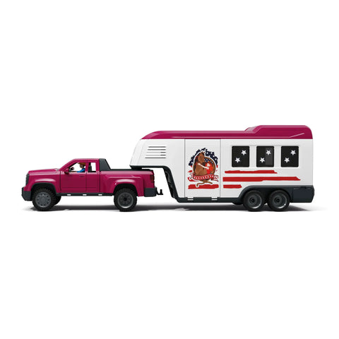 Schleich Horse Club Lakeside Truck and Trailer Toy Set, Learning SPACE