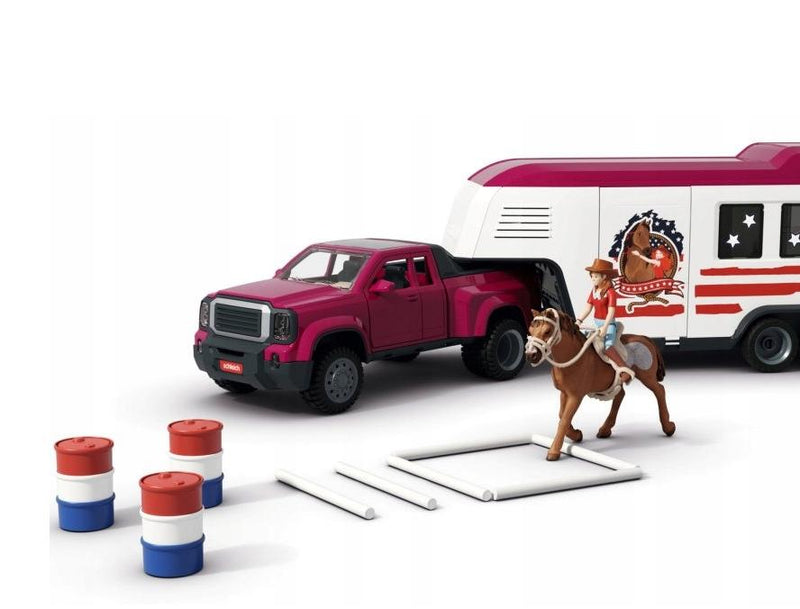 Schleich Horse Club Lakeside Truck and Trailer Toy Set, Learning SPACE