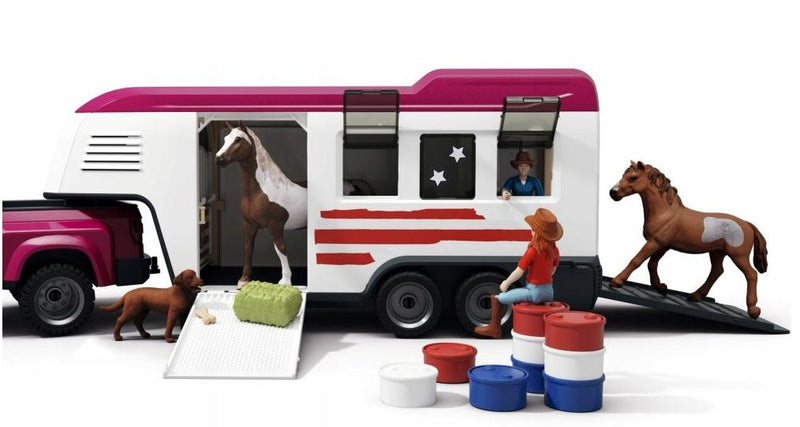 Schleich Horse Club Lakeside Truck and Trailer Toy Set, Learning SPACE