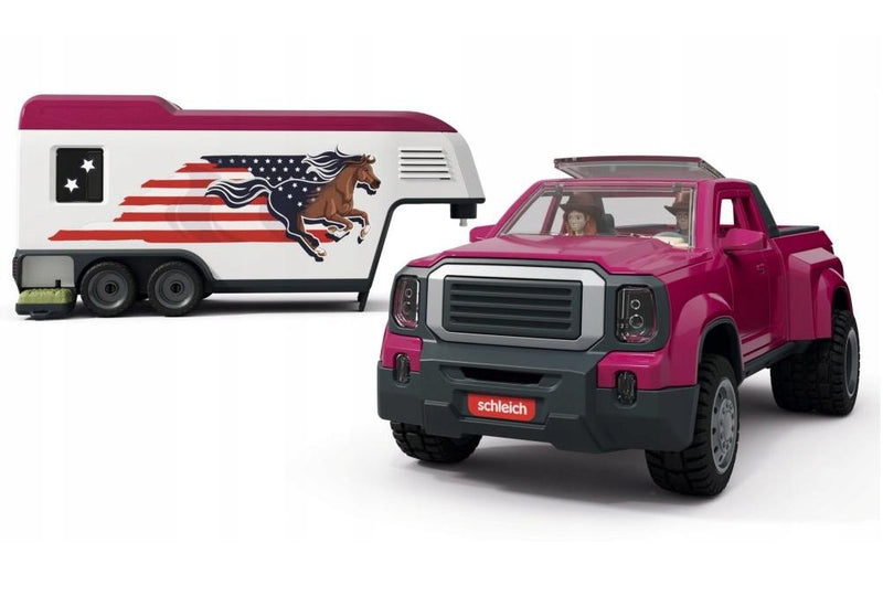 Schleich Horse Club Lakeside Truck and Trailer Toy Set, Learning SPACE