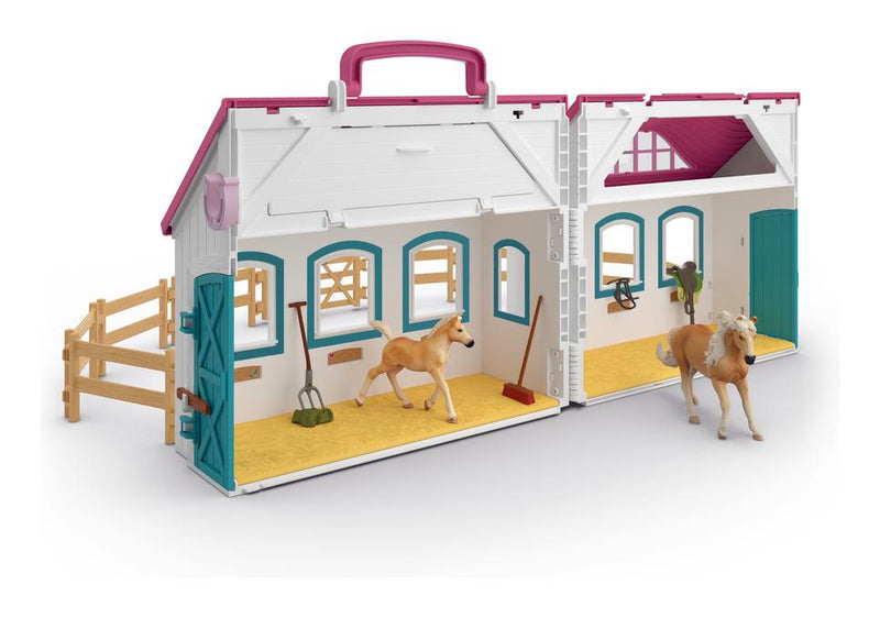 Schleich Horse Club Open Stable Set - Little Horseshoe, Learning SPACE