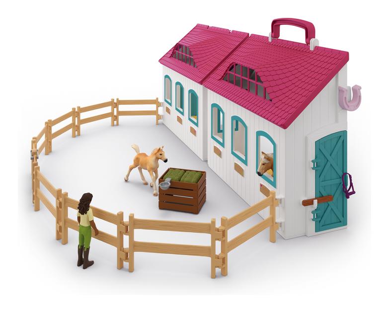 Schleich Horse Club Open Stable Set - Little Horseshoe, Learning SPACE