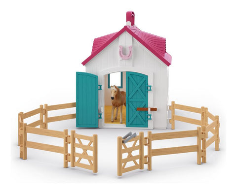 Schleich Horse Club Open Stable Set - Little Horseshoe, Learning SPACE