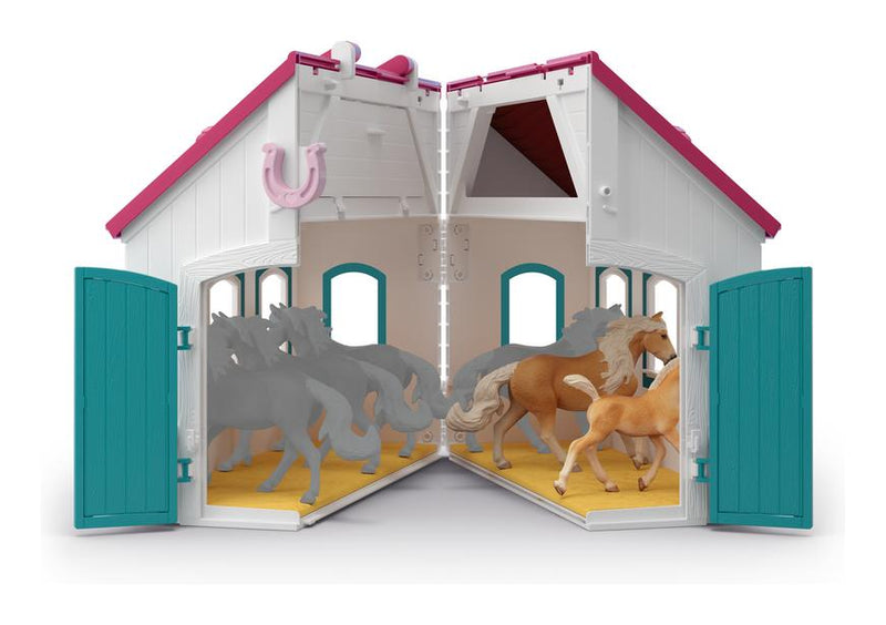 Schleich Horse Club Open Stable Set - Little Horseshoe, Learning SPACE