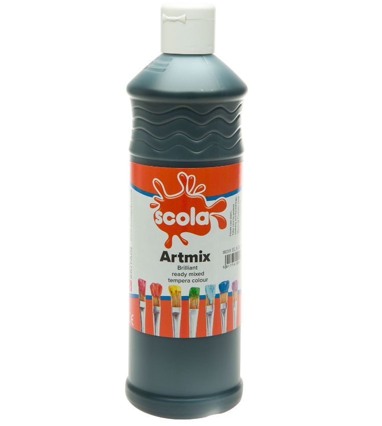 Scola Readymix Liquid Poster Paint 600ml - Pack of 6 - Class Pack, Learning SPACE